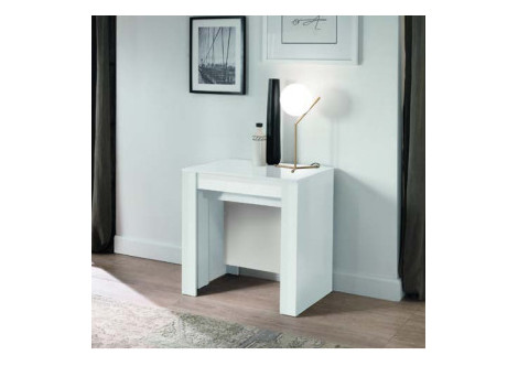 CONSOLE BLANC LAQUE BRILLANT