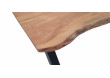 Table acacia massif et pieds X métal xandra