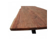 Table acacia massif et pieds étoile métal ulke