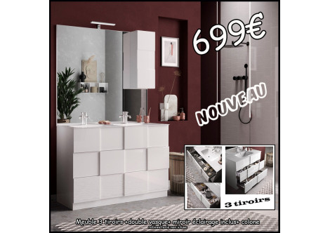 ensemble salle de bain DAMA 1m20