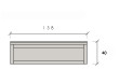 Meuble bas socle 1m38