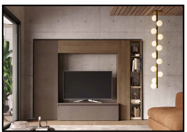 Mur TV infinity comp 9 bronzo/mercure