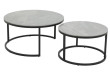 lot de tables en pierre fritée Luis