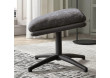 Fauteuil balancier + pouf cady gris