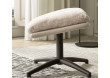 Fauteuil balancier + pouf cady beige