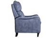Fauteuil de relaxation manuel microfibre bleu