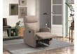 Fauteuil de relaxation électrique almera tissu creme
