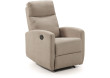 Fauteuil de relaxation électrique almera tissu creme