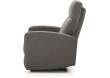 Fauteuil de relaxation électrique almera tissu gris foncé