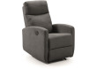 Fauteuil de relaxation électrique almera tissu gris foncé