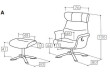 Fauteuil de relaxation  manuel tissu  gris